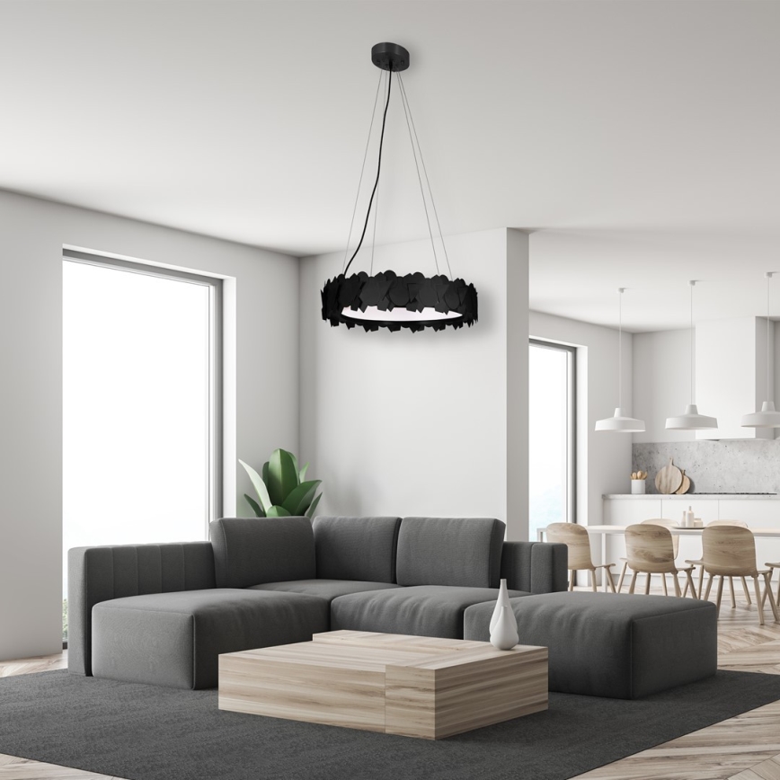 SOHO LED függeszték kábelen, 24W/230V, fekete