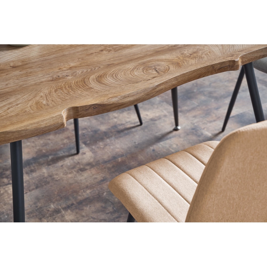 SOLACE étkezőasztal, tölgy/fekete