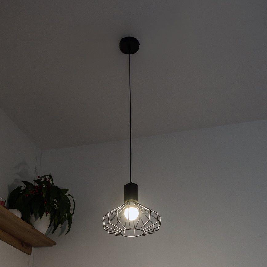 SOLANO kábelre szerelhető függőlámpa 1xE27/15W/230V fekete/arany