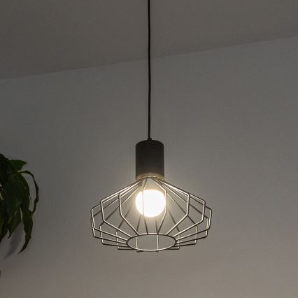 SOLANO kábelre szerelhető függőlámpa 1xE27/15W/230V fekete/arany