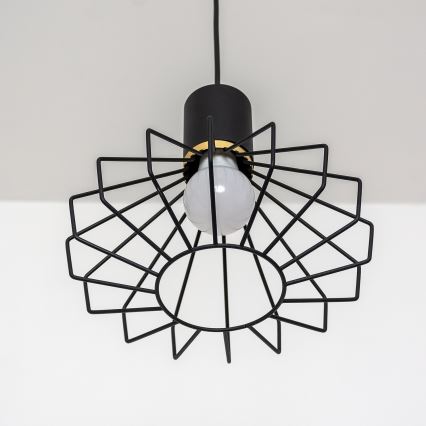 SOLANO kábelre szerelhető függőlámpa 1xE27/15W/230V fekete/arany