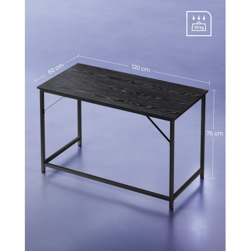 SOLEA fekete íróasztal