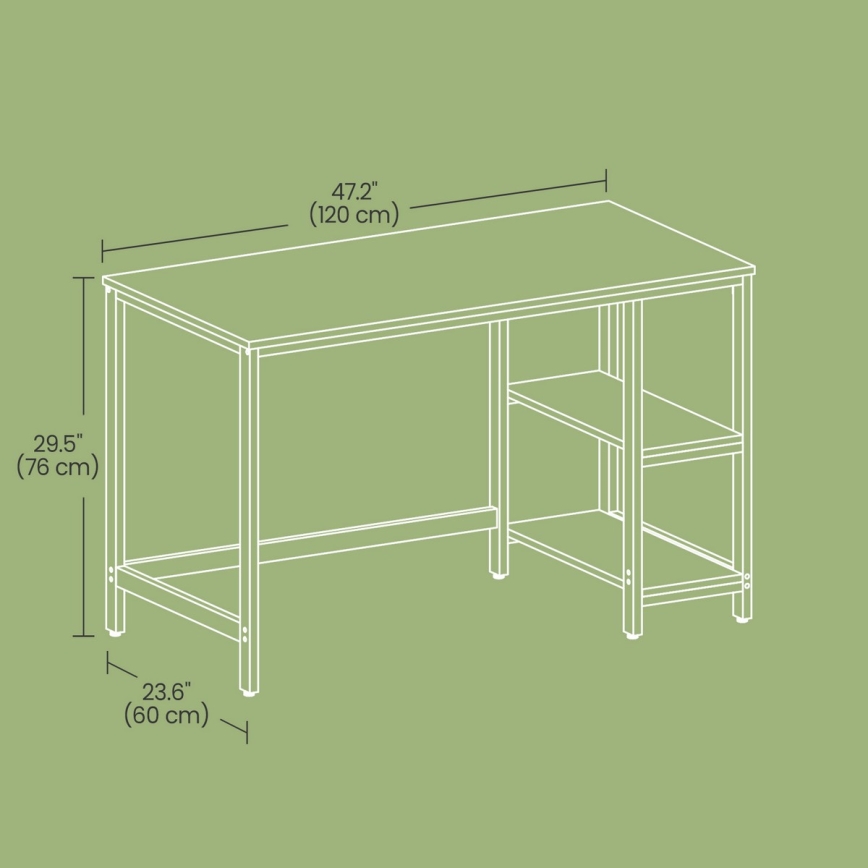 SOLEA íróasztal, barna/fekete