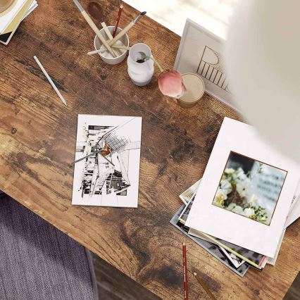 SOLEA íróasztal barna/fekete