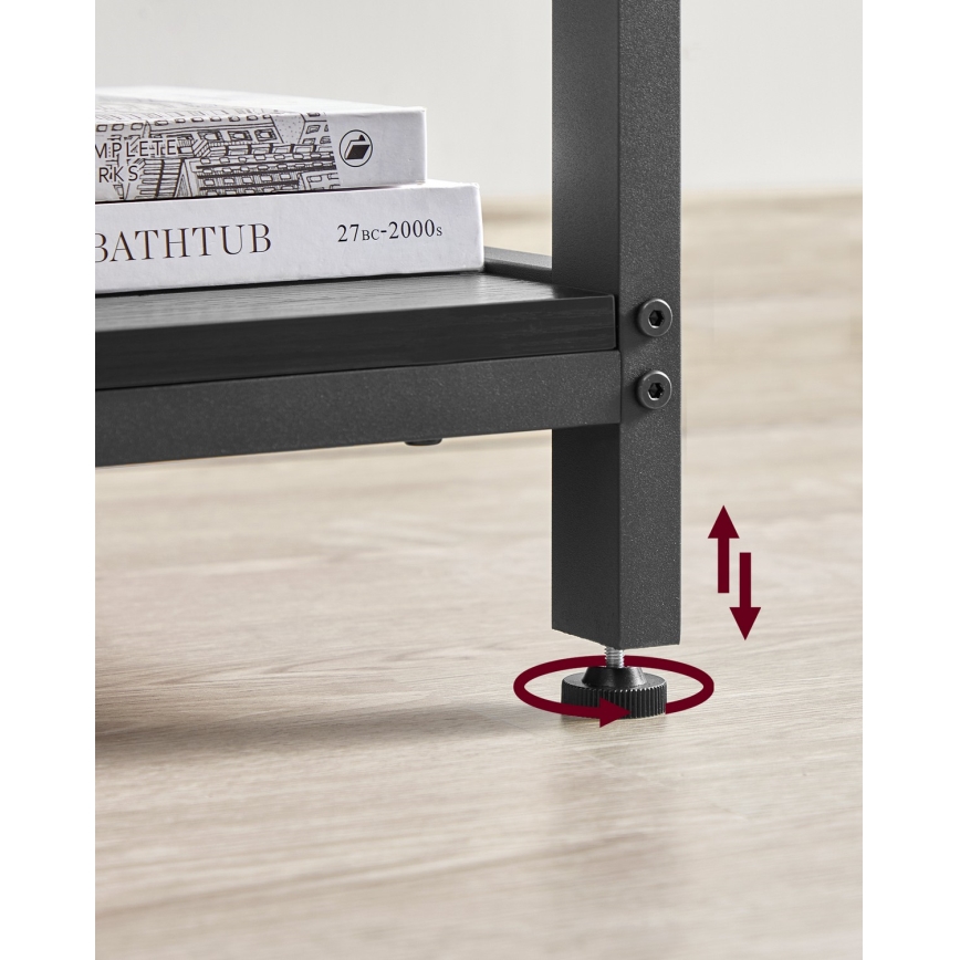 SOLEA sarokíróasztal fekete