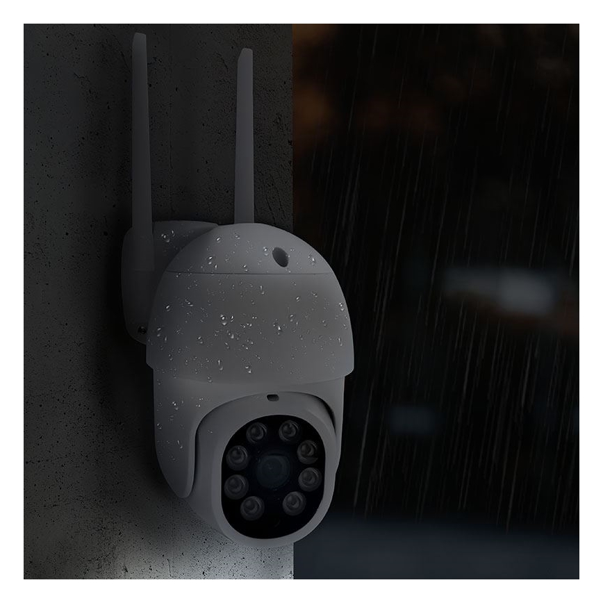 Intelligens kültéri kamera 2K 3MP érzékelővel, IP65, Wi-Fi, Tuya