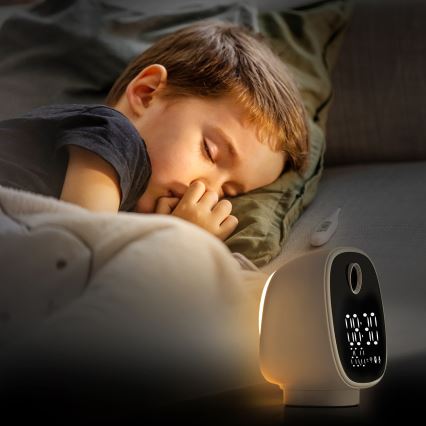 Okos kamera ébresztőórával, hőmérővel és LED lámpával 1296p 3Mpx 5V Wi-Fi Tuya IP65