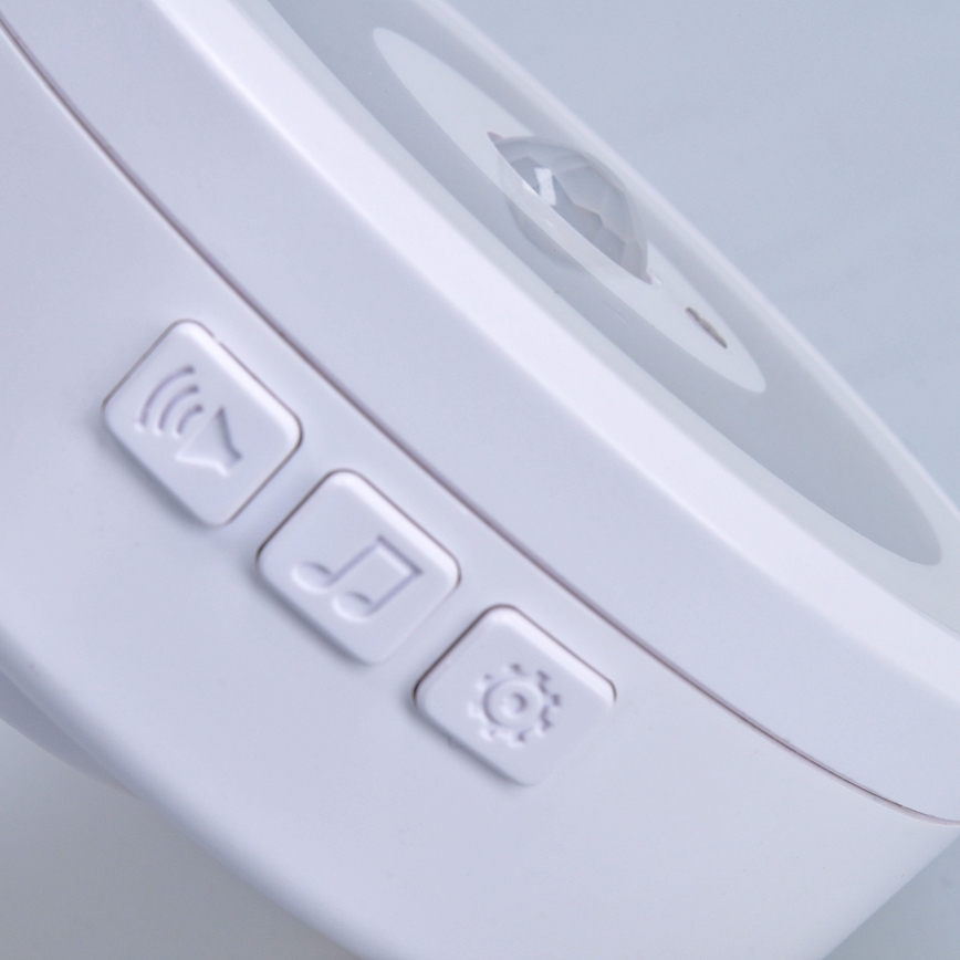 Vezeték nélküli csengő LED világítással és mozgásérzékelővel, 230V-os aljzatba, IP55 védelemmel