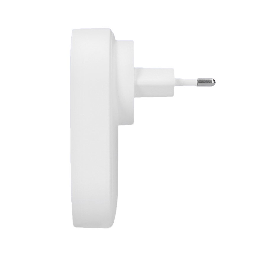 Vezeték nélküli csengő konnektorba 230V/1xCR2032 IP56 fehér