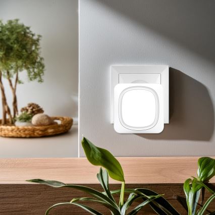 Vezeték nélküli csengő LED világítással 230V/1xCR2032 IP56 fehér