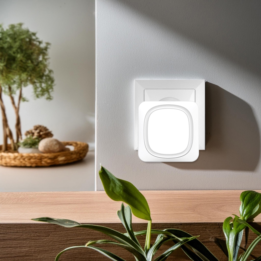 Vezeték nélküli csengő LED világítással 230V/1xCR2032 IP56 fehér