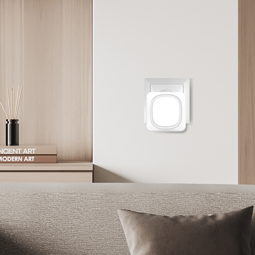 Vezeték nélküli csengő LED világítással 230V/1xCR2032 IP56 fehér