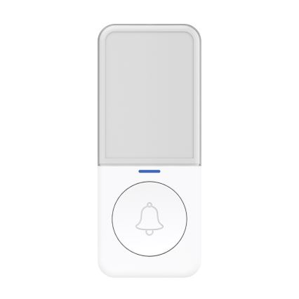 Vezeték nélküli csengő LED világítással 230V/1xCR2032 IP56 fehér