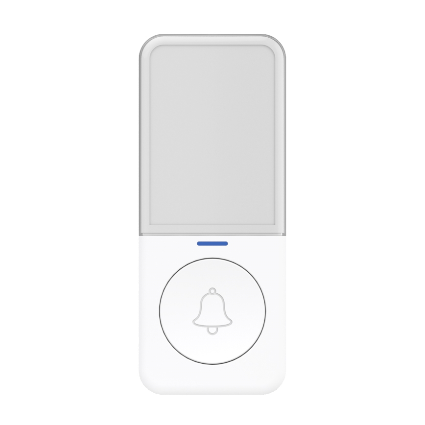 Vezeték nélküli csengő LED világítással 230V/1xCR2032 IP56 fehér