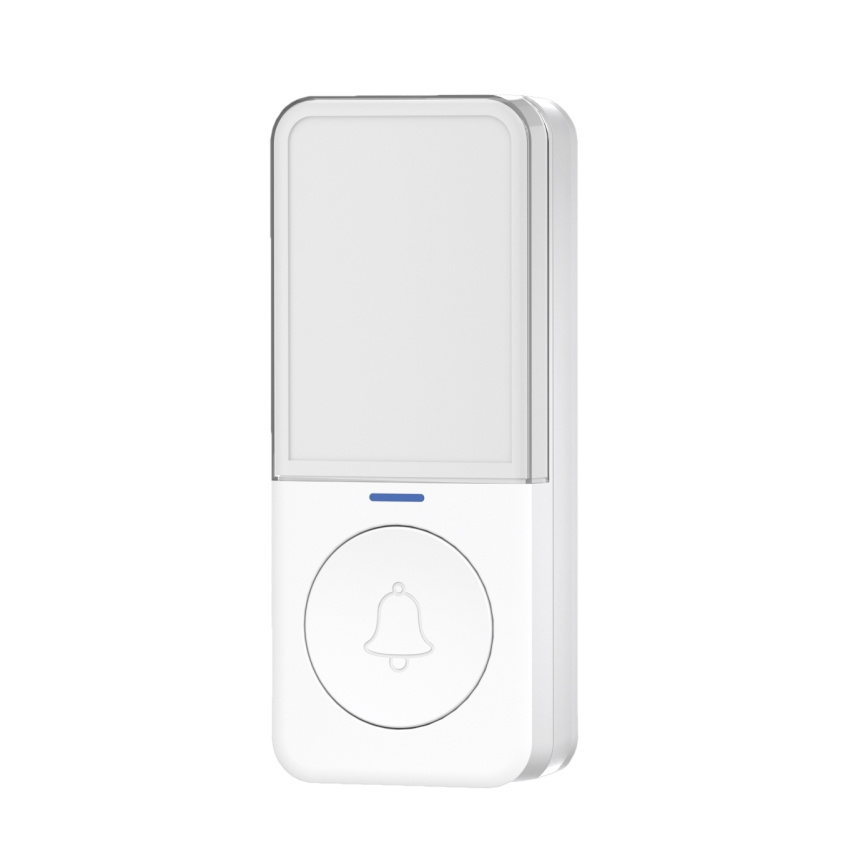 Vezeték nélküli csengő LED világítással 230V/1xCR2032 IP56 fehér