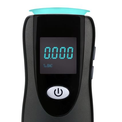 Professzionális érintésmentes Fuel Cell alkoholteszter, 0,0 - 5,0‰ BAC, érzékenység 0,08‰, 3xAA