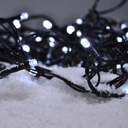 LED kültéri  fényfüzér 200xLED/8 üzemmód 15m IP44 hideg fehér