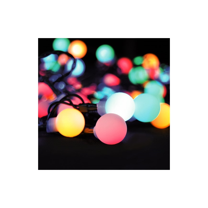 LED RGB Szabályozható kültéri karácsonyi lánc 20m 200xLED/230V + távirányítás