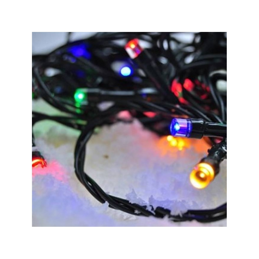 LED kültéri fényfüzér 100 LED/8 funkció, 13 m, IP44, többszínű