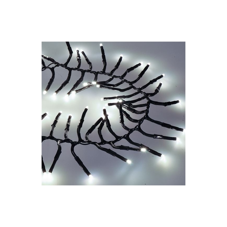 LED kültéri fényfüzér 576xLED/8 üzemmód 8m IP44 hideg fehér + távirányító