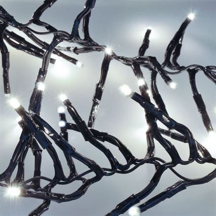 LED kültéri fényfüzér 576xLED/8 üzemmód 8m IP44 hideg fehér + távirányító