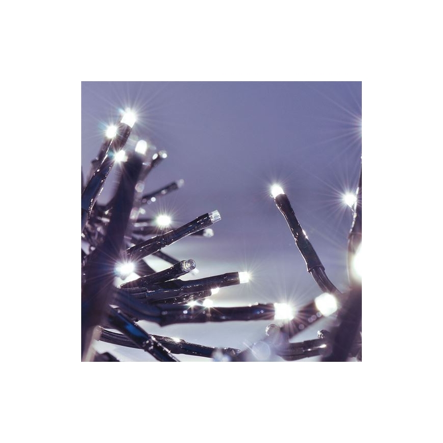 LED kültéri fényfüzér 576xLED/8 üzemmód 8m IP44 hideg fehér + távirányító