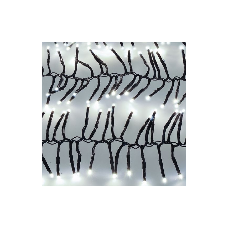 LED Kültéri karácsonyi lánc 576xLED/8 funkció 8m IP44 hideg fehér + távirányító