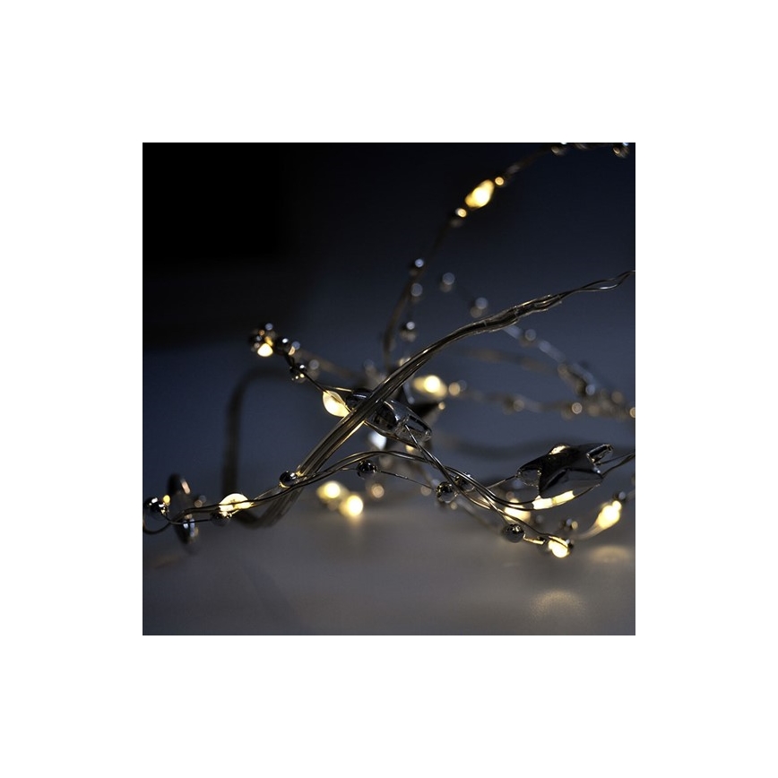 LED Karácsonyi lánc 1 m 20xLED/2xAA