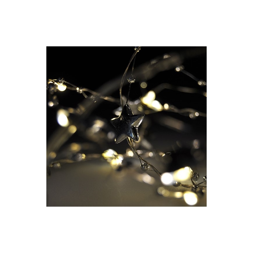 LED Karácsonyi lánc 1 m 20xLED/2xAA