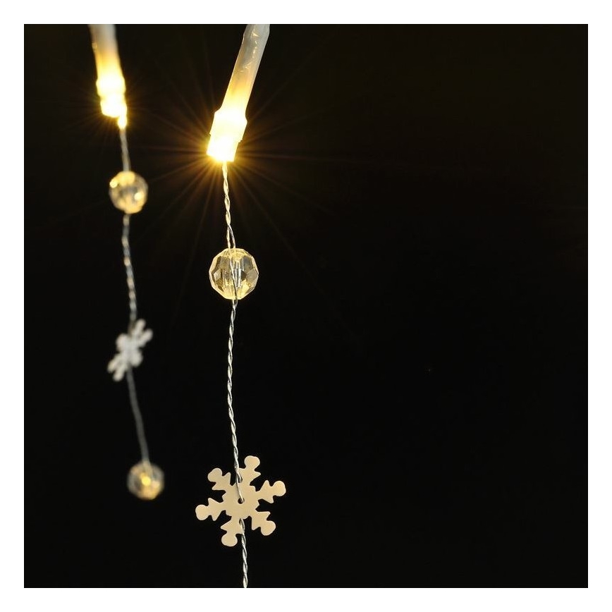 LED  fényfüzér 20xLED/2xAA 2m meleg fehér