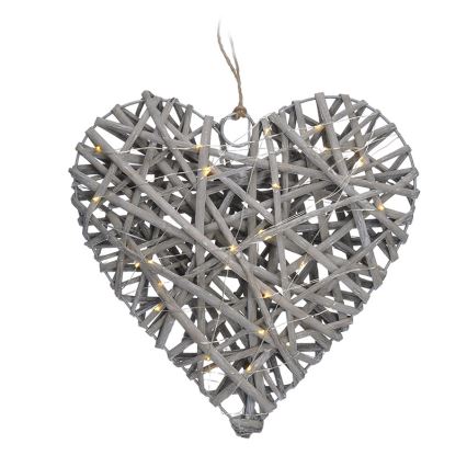 LED Karácsonyi dekoráció LED/2xAA rattan