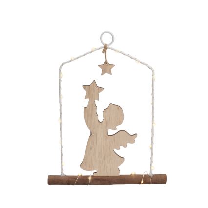 LED Karácsonyi dekoráció LED/2xAA angyal