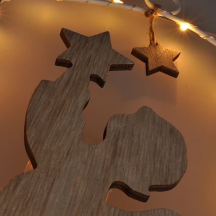 LED Karácsonyi dekoráció LED/2xAA angyal