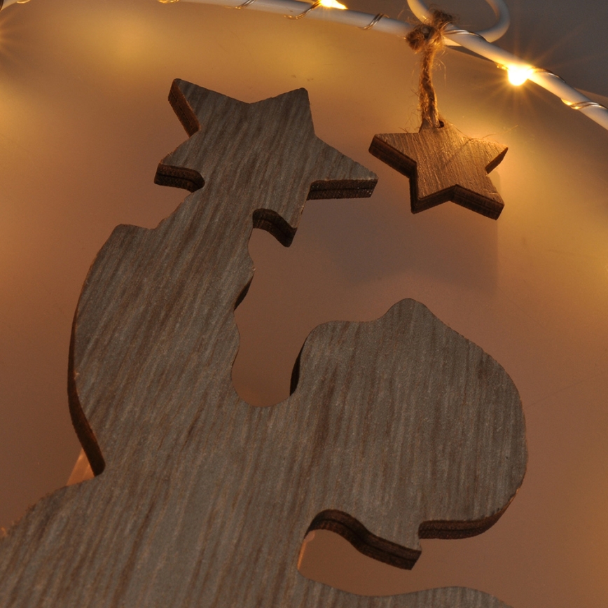 LED Karácsonyi dekoráció LED/2xAA angyal