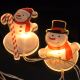 LED Karácsonyi lánc tapadókorongokkal 6xLED/2xAA 1,2m meleg fehér hóember