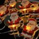 LED Karácsonyi lánc tapadókorongokkal 6xLED/2xAA 1,2m meleg fehér Mikulás