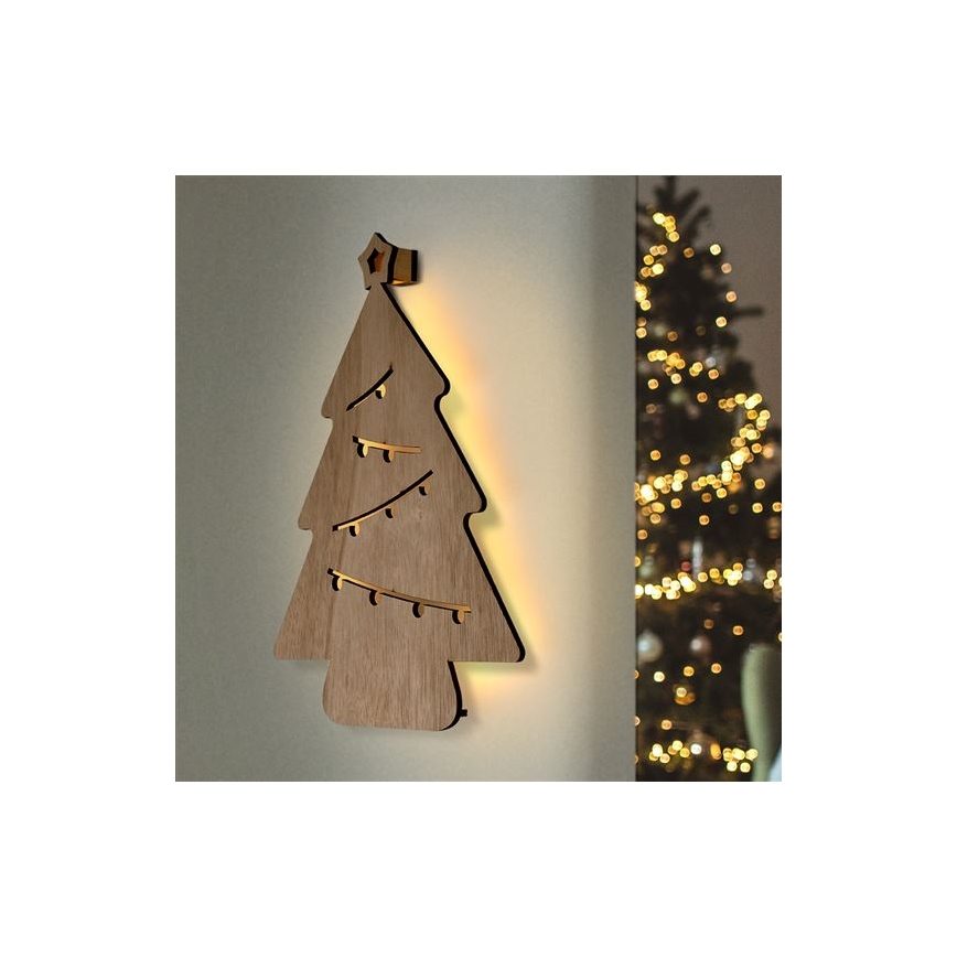 LED karácsonyi dekoráció LED/2xAA fa