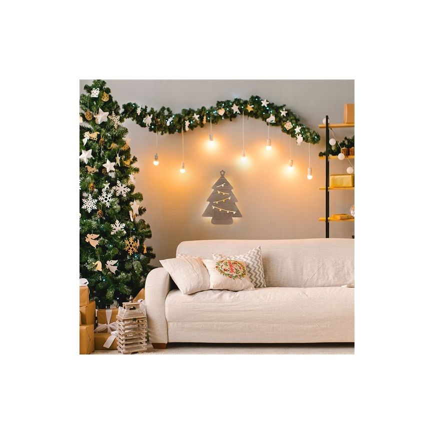 LED karácsonyi dekoráció LED/2xAA fa