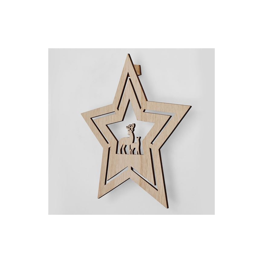 LED karácsonyi dekoráció LED/2xAA csillag