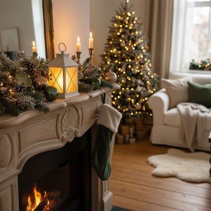 LED karácsonyi lámpás LED/2xAA meleg fehér