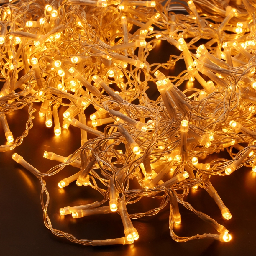 LED Kültéri  fényfüggöny 360xLED/8 funkció 15m IP44 meleg fehér