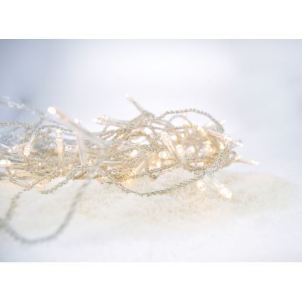 LED Kültéri  fényfüggöny 360xLED/8 funkció 15m IP44 meleg fehér