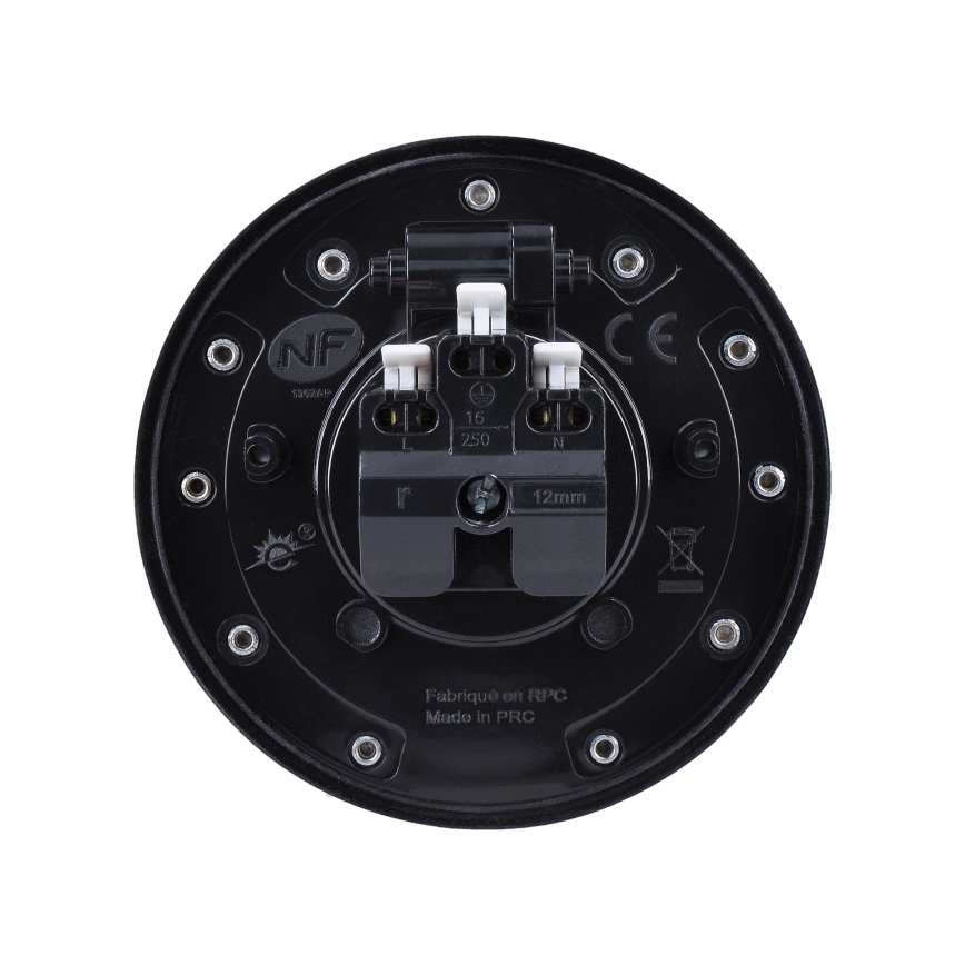 Kültéri beépített padlóaljzat IP55 kerek