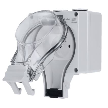 Nedvességálló dugalj 230V/16A, IP66 védettséggel