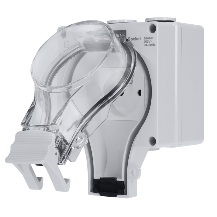 Nedvességálló dugalj 230V/16A, IP66 védettséggel