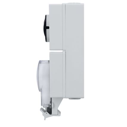 IP66 védettségű aljzat kapcsolóval, 230V/16A – nedves helyiségekhez