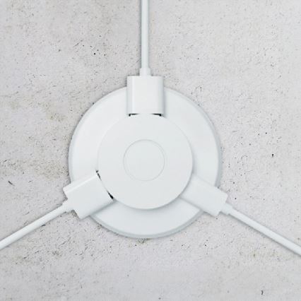 Beépített USB töltő USB A+C fehér