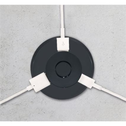 Beépített USB töltő USB A+C fekete