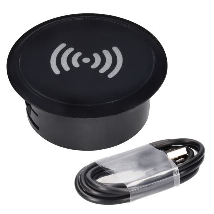 Beépített vezeték nélküli töltő fekete