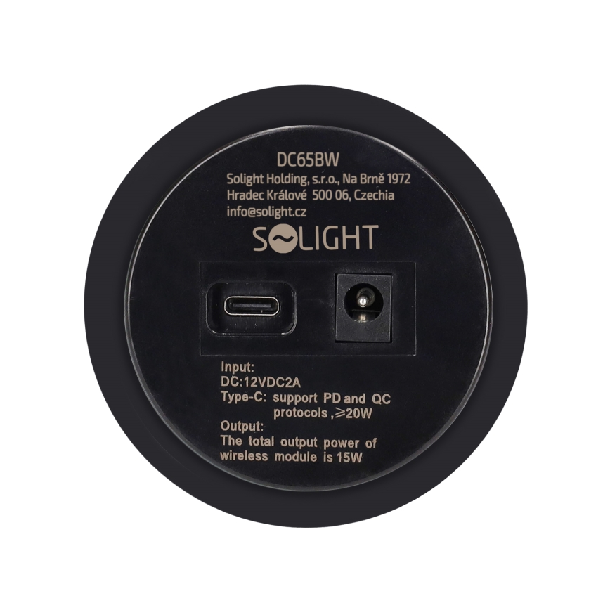 Beépített vezeték nélküli töltő fekete